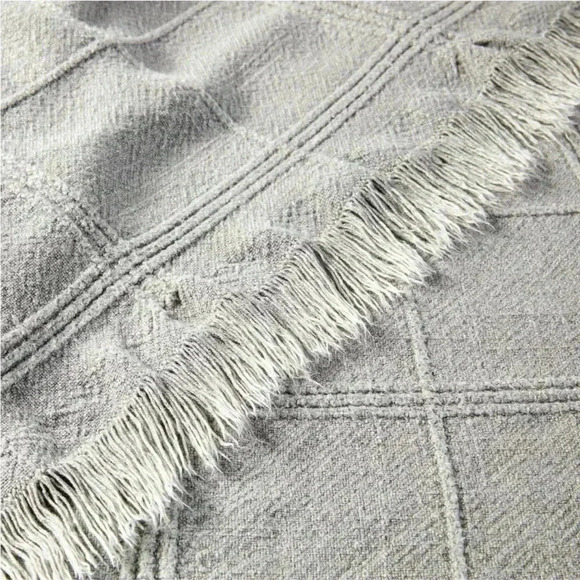NWOT HEARTH & HAND TEXTURED GRID THROW BLANKET - Picture 4 of 5